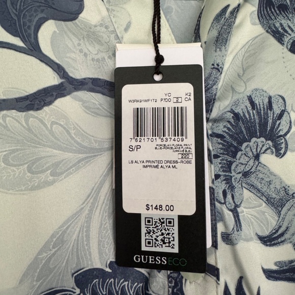 NWT Guess Long Sleeve Ayla Printed Dress - Picture 5 of 6